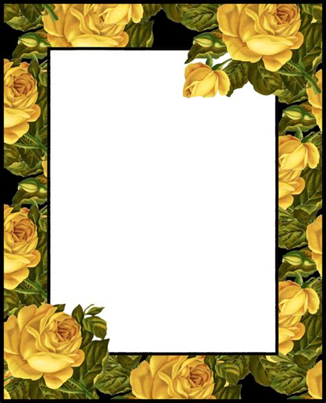Borders For Paper Clip Art Borders Frame Background Floral