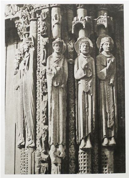 Henri Le Secq Decor Of Statues Chartres Cathedral Circa 1870