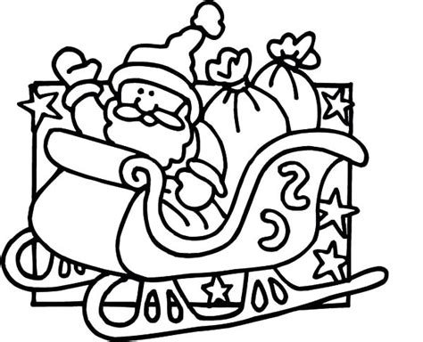 The most famous sled is the sleigh of santa claus. Santa Claus Sitting On His Sleigh Coloring Pages ...
