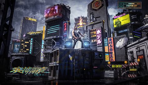 Cyberpunk 2077 lore topics covered: 1336x768 Cyberpunk 2077 Johnny Silverhand Playing Guitar ...