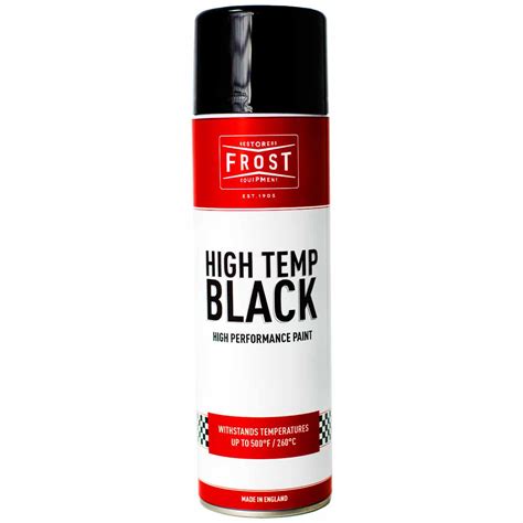 Frost High Temp Gloss Black 500ml Frost Auto Restoration Techniques