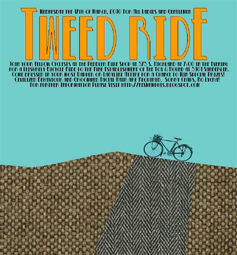 Tweedrideposter Memphis Tns First Tweed Ride Sponsored B Flickr