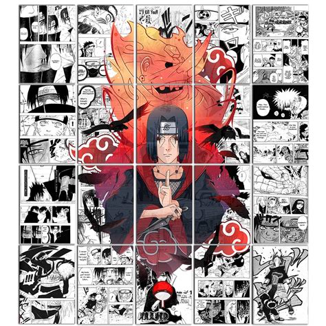 Buy Redcloud Naruto Anime Manga Wall Set Of 20 For Bedroom Size A4