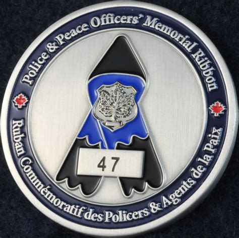 Police And Peace Officers Memorial Ribbon Challengecoinsca