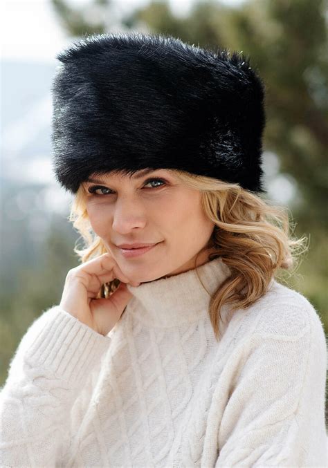 Tawny Fox Faux Fur Russianstyle Hat Womens Faux Fur Hats