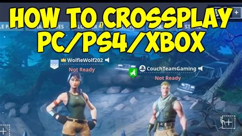 How To Crossplay On Fortnite Pcps4xboxswitch Youtube