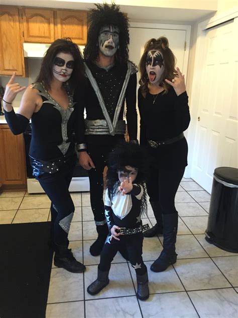 Diy halloween costumes for college guys and girls. Homemade KISS Band Costumes | Kiss band costume, Kiss band, Costumes