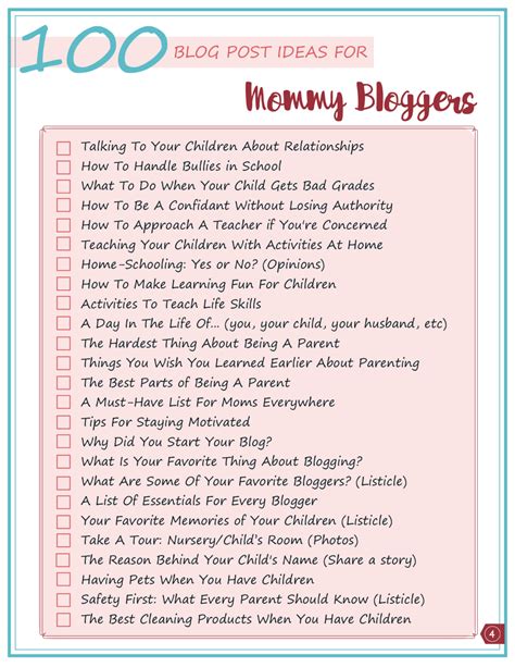 100 Mom Blog Ideas To Inspire You Today Mom Blog Posts Mom Blogs