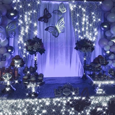 30 Best Images Blue And Purple Quinceanera Decorations Butterfly