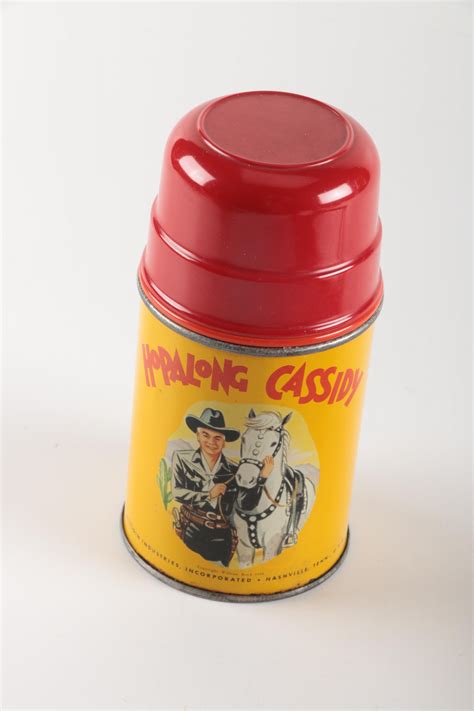 Vintage Hopalong Cassidy Metal Lunch Box and Thermos | EBTH
