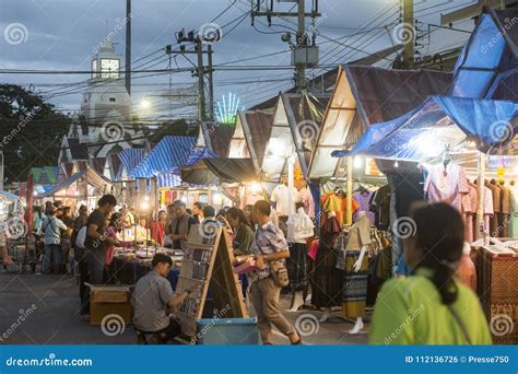 Thailand Isan Phimai Clock Tower Streetmarket Editorial Photo Image Of Ratchasima Tower