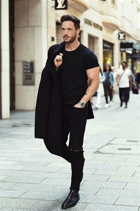 Coolest All Black Casual Outfit Ideas For Men Moda Masculina