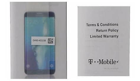 Manual and Information Pack for Samsung Galaxy S6 edge + - T-Mobile