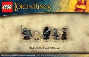 Lego Lord Of The Rings Character Images And Gollum Poster