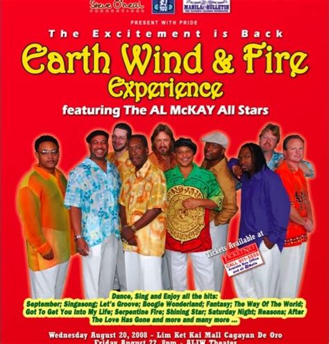 Steve O Neal Productions Earth Wind And Fire Experience Featuring