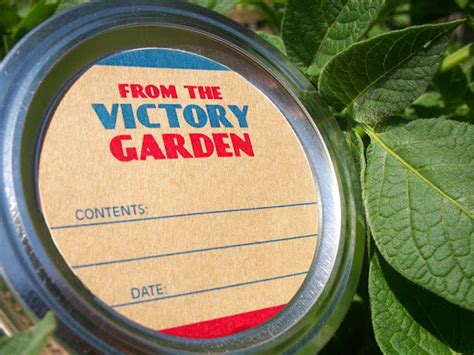 Colorful Adhesive Canning Jar Labels New Retro Kraft Victory Garden Salsa Canning Jar Labels