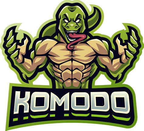 Komodo Fighter Esport Mascot Logo Design By Visink Thehungryjpeg