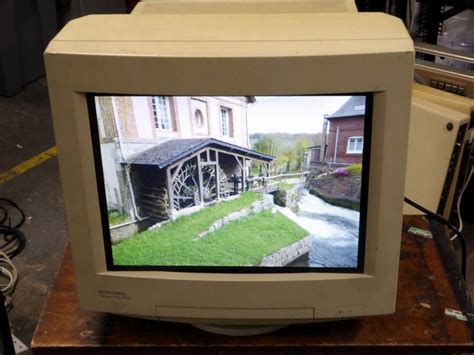 Fake CRT Style Monitor With Inbuilt LCD TFT Flat Screen Electro Props