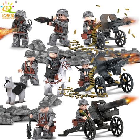 8pcsset Military Figures With Weapons Building Blocks Set Compatible