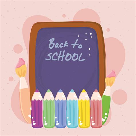 Back To School Chalkboard 3747874 Vector Art At Vecteezy