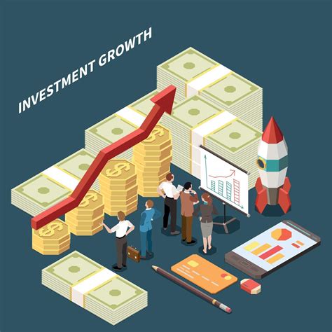 Investment Isometric Concept Vector Illustration 2950978 Vector Art At