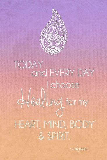 Daily Affirmation For Healing Of The Mind Body And Soul Mind Body