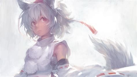 Tails Video Games Touhou Animal Ears Red Eyes Short Hair