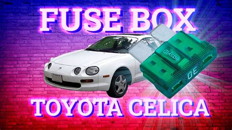 Toyota Celica 1996 1999 Fuse Box Diagram Youtube