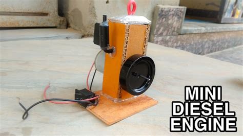 How To Make A Diesel Engine Model At Home Mini Diesel Engine From