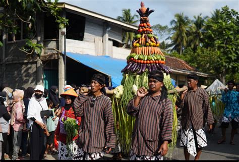 Kirab Gunungan Dan Tumpeng Warnai Kirab Budaya Hari Jadi Kalurahan