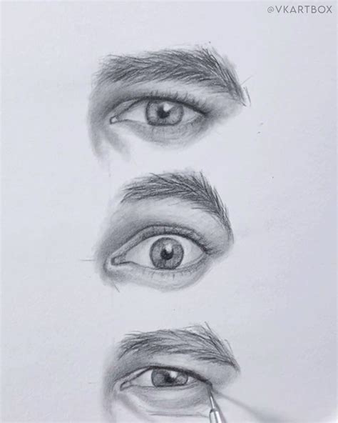 Vkartbox On Instagram “beautiful Eye Drawing In Different Expressions😍