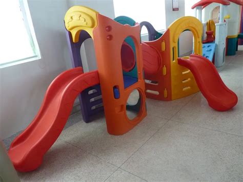 Children Indoor Play House Plastic Playground Slide Kids Outdoor