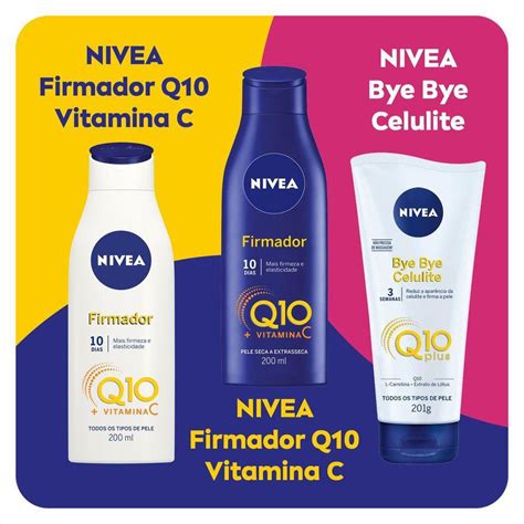 Creme Firmador Nivea Q10 Vitamina C Pele Seca Firmador Corporal