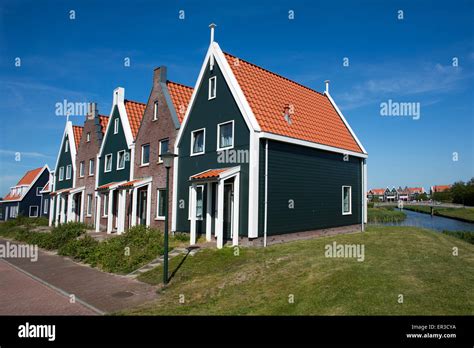 Traditional Dutch Houses In Volendam The Netherlands Stock Photo Alamy