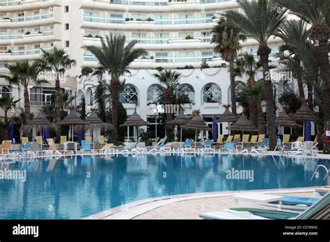 Hotel Swimming Pool In Sousse Tunisia Stock Photo Alamy