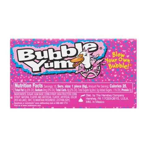 Bubble Yum Original Flavor Bubble Gum Pack 10 Pieces 282 Oz Pick