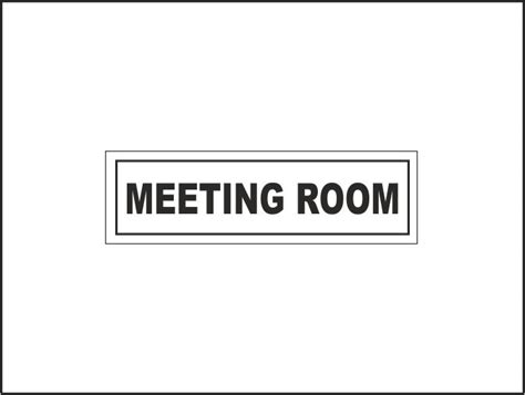Meeting Room Sign — H And S Signs