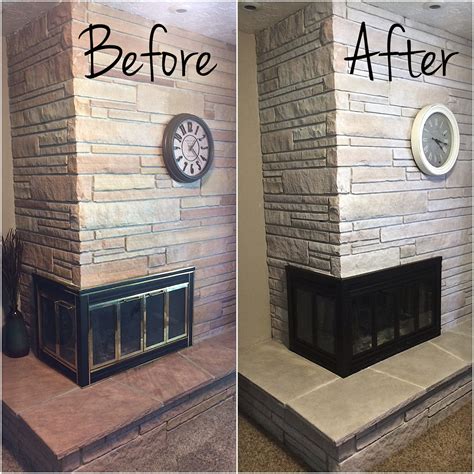 While the paint is still wet follow up with your dry rag to blot any excess paint. Home Sweetly Home: Fireplace Makeover and Tutorial: How to ...