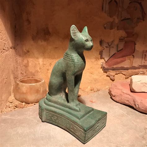 Egyptian Cat Statue Bast Bastet Goddess Of Music Dance Hunting