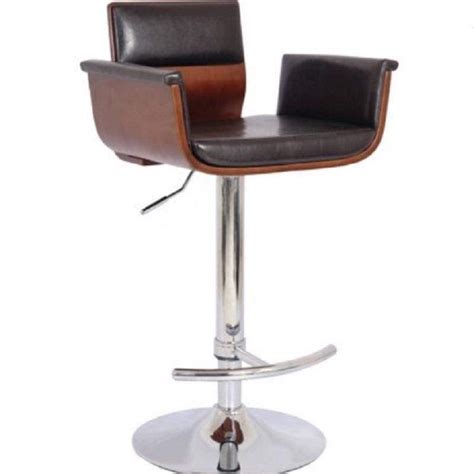 Ac Pacific Wood Back Swivel Bar Stool With Armrests Acbs13 Bar Stools