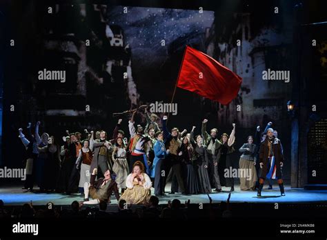 The Cast Of Les Miserables Performs Onstage At The 68th Annual Tony