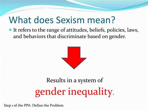 Ppt Social Problem Sexism And Gender Inequality Powerpoint