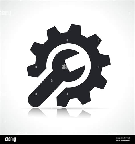 Vector Illustration Of Wrench And Gear Icon Stock Vector Image And Art