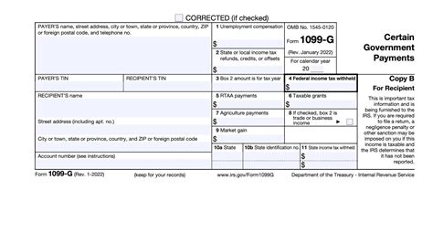 Irs Form 1099 G Walkthrough Certain Government Payments Youtube