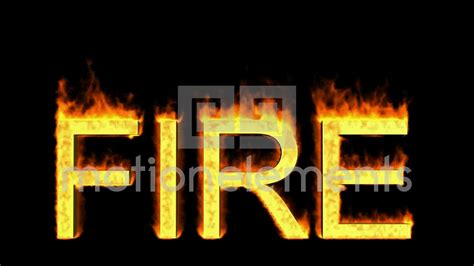 Word Fire In Flames Stock Animation Royalty Free Stock Animation