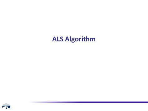 Als Algorithm Learning Outcomes This Lecture Should Enable