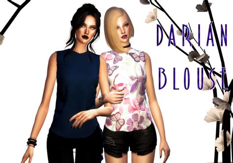 Darian Blouse At Bluerose Sims Sims 4 Updates