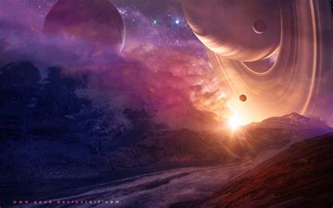 Dreamy And Calm Sunrise By Qauz On Deviantart Planets In The Sky