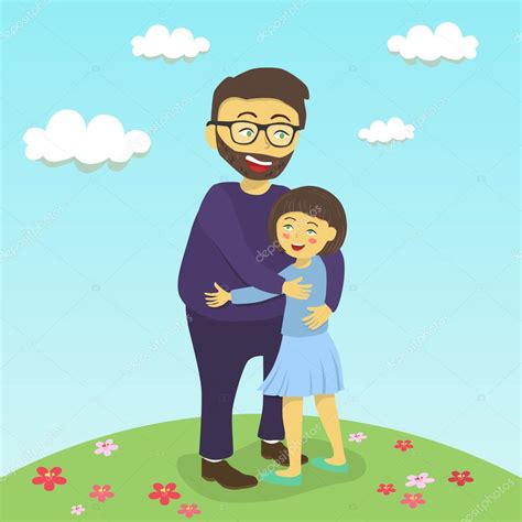 Clipart Father And Daughter Hugging Fathers Day Father And Daughter