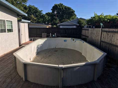 12x24 Doughboy Pool Liner Installation In Vacaville Ca — Above The